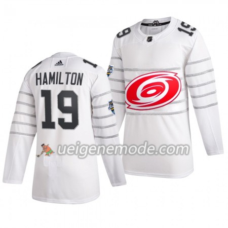 Herren Carolina Hurricanes Trikot Dougie Hamilton 19 Weiß Adidas 2020 NHL All-Star Authentic